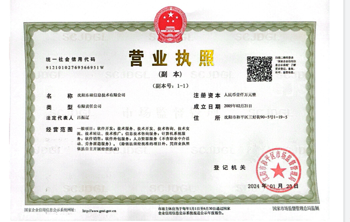 沈阳东硕信息技术有限公司